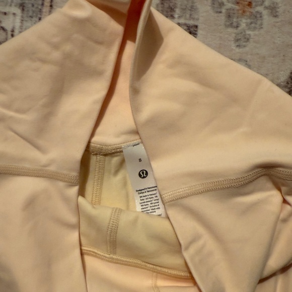 lululemon athletica butter yellow biker shorts align 8 Women's NWOT - Picture 1 of 2
